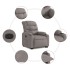 Sillón reclinable elevable tela gris