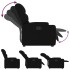 Sillón reclinable elevable tela