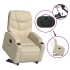 Sillón eléctrico reclinable elevable de tela color