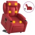 Sillón de majaje elevable eléctrico cuero artificial