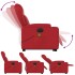 Sillón de majaje elevable eléctrico cuero artificial