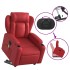 Sillón de majaje elevable eléctrico cuero artificial