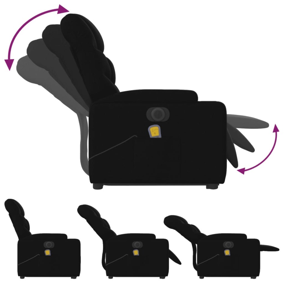 Sillón de masaje eléctrico reclinable elevable tela