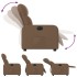Sillón reclinable eléctrico de tela