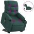 Sillón masaje eléctrico reclinable elevable tela verde