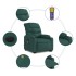 Sillón masaje eléctrico reclinable elevable tela verde