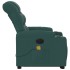 Sillón masaje eléctrico reclinable elevable tela verde