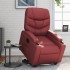 Sillón elevable eléctrico cuero artificial rojo