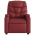 Sillón elevable eléctrico cuero artificial rojo