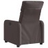 Sillón reclinable eléctrico tela marrón