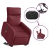 Sillón de masaje elevable eléctrico tela rojo