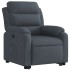 Sillón eléctrico reclinable elevable de terciopelo gris