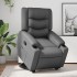 Sillón reclinable elevable cuero artificial