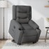 Sillón eléctrico reclinable elevable de tela gris