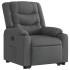 Sillón eléctrico reclinable elevable de tela gris