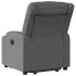 Sillón eléctrico reclinable elevable de tela gris