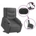 Sillón eléctrico reclinable elevable de tela gris