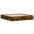 Cama con cajones madera de ingeniería roble ahumado 200x200