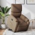 Sillón reclinable elevable de tela