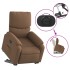 Sillón reclinable elevable de tela