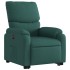 Sillón eléctrico reclinable elevable de tela verde