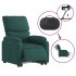 Sillón eléctrico reclinable elevable de tela verde