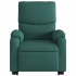 Sillón eléctrico reclinable elevable de tela verde