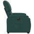 Sillón eléctrico reclinable elevable de tela verde