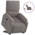 Sillón eléctrico reclinable elevable de tela gris