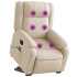 Sillón de masaje eléctrico reclinable elevable tela