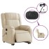 Sillón de masaje eléctrico reclinable elevable tela