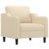 Sillón de tela color crema 60