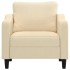 Sillón de tela color crema 60