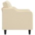 Sillón de tela color crema 60