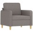 Sillón de tela gris taupé 60