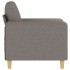 Sillón de tela gris taupé 60