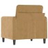 Sillón de terciopelo marrón 60