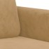 Sillón de terciopelo marrón 60