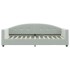 Sofá cama con colchón terciopelo gris claro 80x200