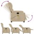 Sillón reclinable de masaje tela de microfibra color