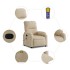 Sillón reclinable de masaje tela de microfibra color