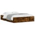 Cama con cajones madera de ingeniería roble ahumado 140x190