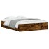Cama con cajones madera de ingeniería roble ahumado 140x190