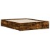 Cama con cajones madera de ingeniería roble ahumado 140x190