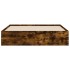 Cama con cajones madera de ingeniería roble ahumado 140x190