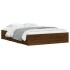 Cama con cajones madera de ingeniería marrón roble 140x190