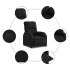 Sillón reclinable eléctrico tela de microfibra