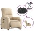 Sillón reclinable masaje eléctrico tela microfibra color
