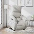 Sillón reclinable elevable tela de microfibra gris