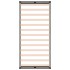 Estructura cama madera maciza individual negro 75x190